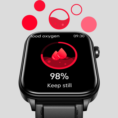 SOS Fall Detection Watch for Elderly | Emergency Call + GPS Tracking + Heart Rate & Blood Pressure | GlucoCare